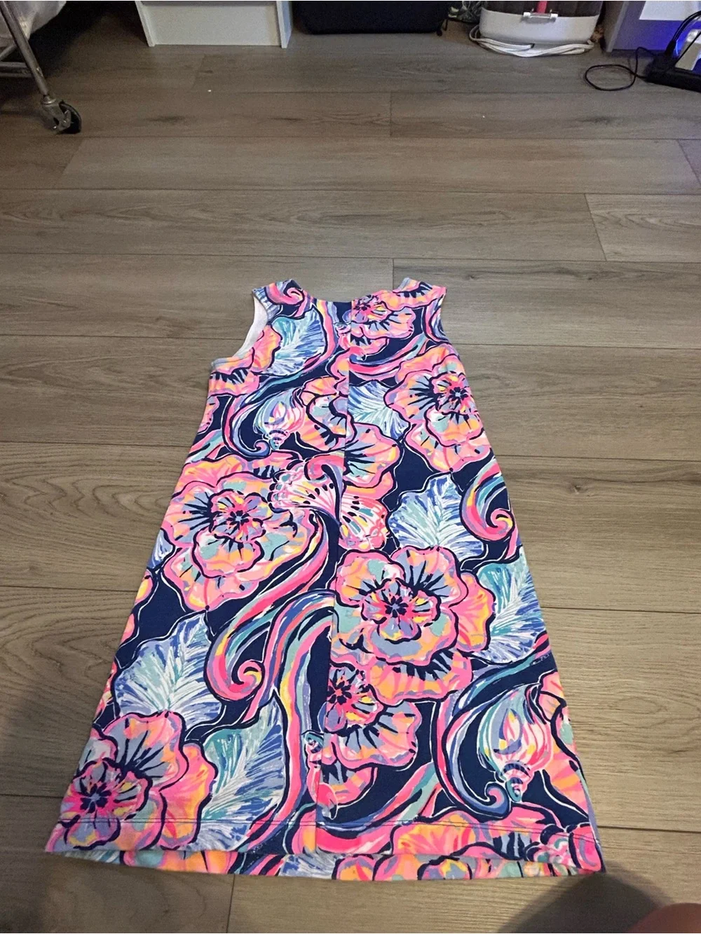 Lilly Pulitzer Multicolor Blue Pink Tropical Print Top
